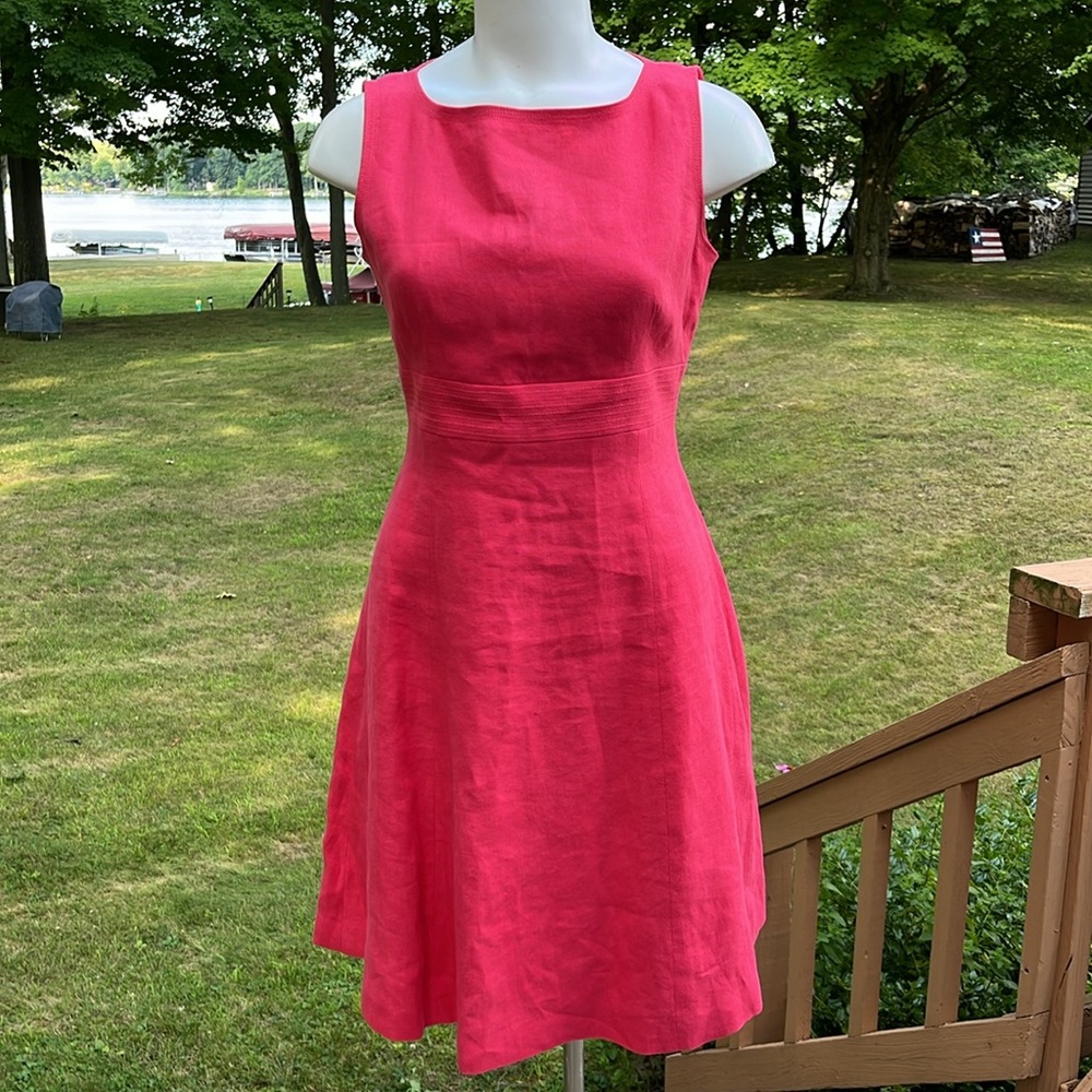 Talbots classic Irish linen dress 8